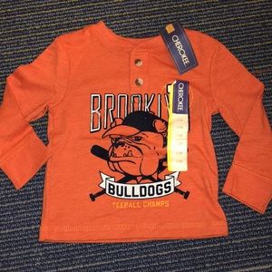 Cherokee Orange Bulldog Tee